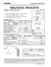 Datasheet 16FL2CZ47A manufacturer Toshiba